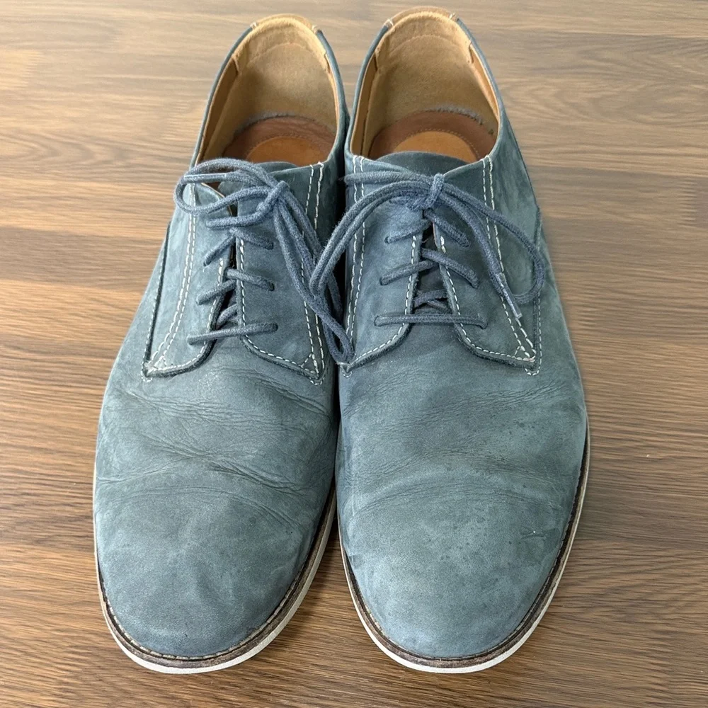 Clarks Men's Dark Gray Suede Oxfords Sz 12‎